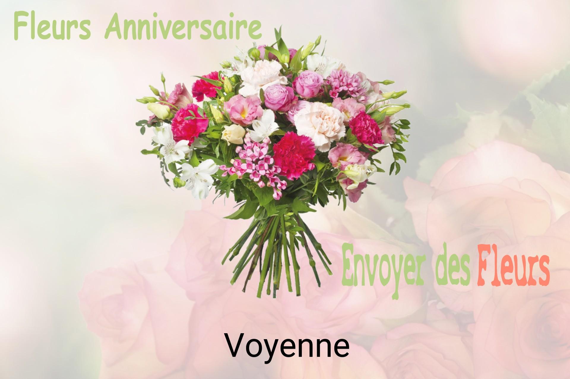 Bouquet de fleurs d’anniversaire livré à Voyenne